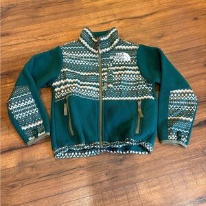 The North Face Kids Boys Size Small (5) Printed '95 Retro Denali Jacket Green